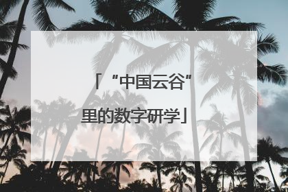 “中国云谷”里的数字研学