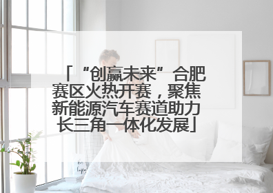 “创赢未来”合肥赛区火热开赛，聚焦新能源汽车赛道助力长三角一体化发展