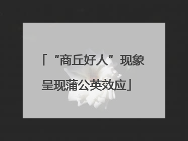 “商丘好人”现象呈现蒲公英效应