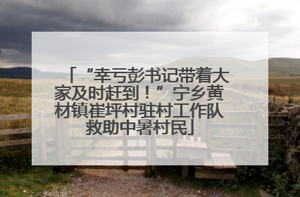 “幸亏彭书记带着大家及时赶到！”宁乡黄材镇崔坪村驻村工作队救助中暑村民