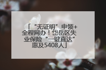 “无证明”申领+全程网办！岱岳区失业保险“一键直达”惠及5408人