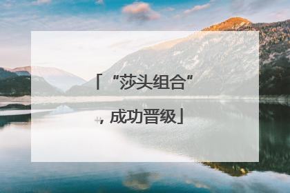 “莎头组合”，成功晋级