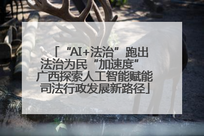 “AI+法治”跑出法治为民“加速度” 广西探索人工智能赋能司法行政发展新路径