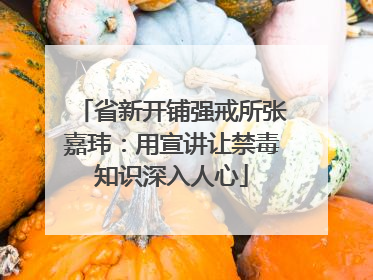 省新开铺强戒所张嘉玮：用宣讲让禁毒知识深入人心