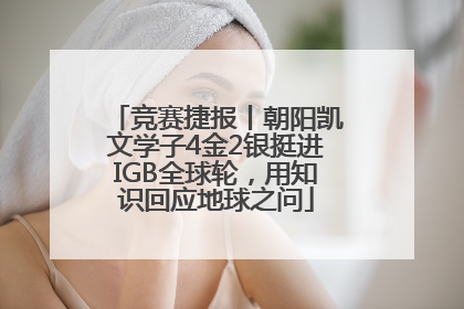 竞赛捷报丨朝阳凯文学子4金2银挺进IGB全球轮，用知识回应地球之问