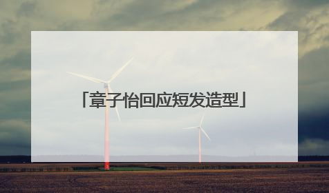章子怡回应短发造型