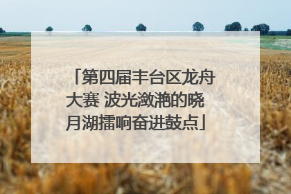 第四届丰台区龙舟大赛 波光潋滟的晓月湖擂响奋进鼓点