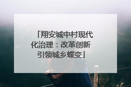 翔安城中村现代化治理：改革创新引领城乡蝶变
