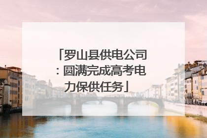 罗山县供电公司：圆满完成高考电力保供任务