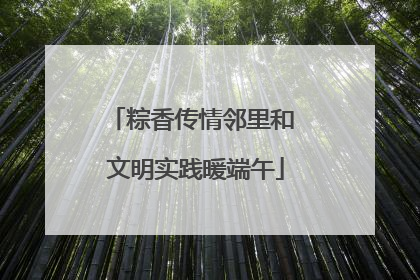 粽香传情邻里和 文明实践暖端午