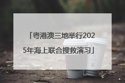 粤港澳三地举行2025年海上联合搜救演习