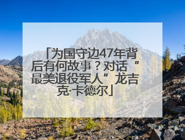 为国守边47年背后有何故事？对话“最美退役军人”龙吉克·卡德尔