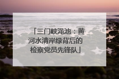 三门峡渑池：黄河水清岸绿背后的检察党员先锋队