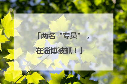 两名“专员”，在淄博被抓！