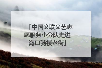 中国文联文艺志愿服务小分队走进海口骑楼老街