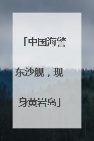 中国海警东沙舰，现身黄岩岛