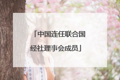 中国连任联合国经社理事会成员