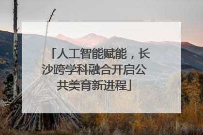 人工智能赋能，长沙跨学科融合开启公共美育新进程