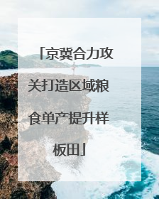 京冀合力攻关打造区域粮食单产提升样板田