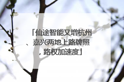 仙途智能又增杭州、嘉兴两地上路牌照，路权加速度