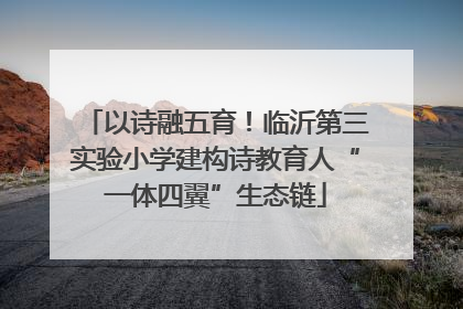 以诗融五育！临沂第三实验小学建构诗教育人“一体四翼”生态链