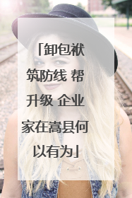 卸包袱 筑防线 帮升级 企业家在嵩县何以有为