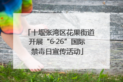 十堰张湾区花果街道开展“6·26”国际禁毒日宣传活动