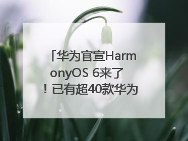 华为官宣HarmonyOS 6来了！已有超40款华为终端搭载鸿蒙5，开发者突破800万