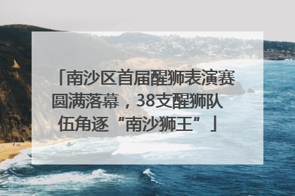 南沙区首届醒狮表演赛圆满落幕，38支醒狮队伍角逐“南沙狮王”