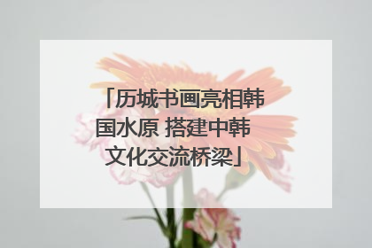 历城书画亮相韩国水原 搭建中韩文化交流桥梁