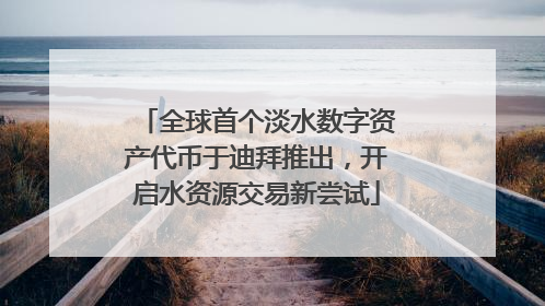 全球首个淡水数字资产代币于迪拜推出，开启水资源交易新尝试