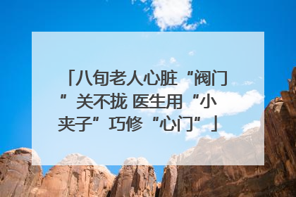 八旬老人心脏“阀门”关不拢 医生用“小夹子”巧修“心门”
