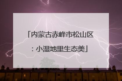 内蒙古赤峰市松山区：小湿地里生态美