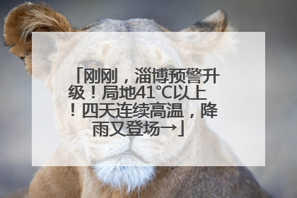 刚刚，淄博预警升级！局地41℃以上！四天连续高温，降雨又登场→