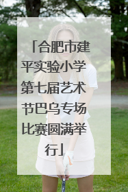 合肥市建平实验小学第七届艺术节巴乌专场比赛圆满举行