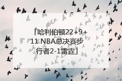 哈利伯顿22+9+11 NBA总决赛步行者2-1雷霆