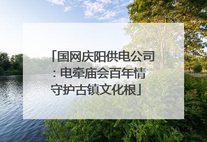 国网庆阳供电公司：电牵庙会百年情 守护古镇文化根