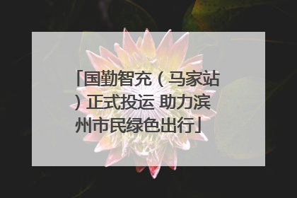 国勤智充（马家站）正式投运 助力滨州市民绿色出行