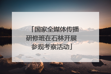 国家全媒体传播研修班在石林开展参观考察活动