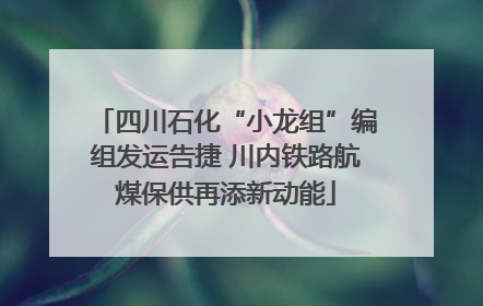 四川石化“小龙组”编组发运告捷 川内铁路航煤保供再添新动能