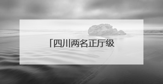 四川两名正厅级干部近期履新，均曾任遂宁市市长