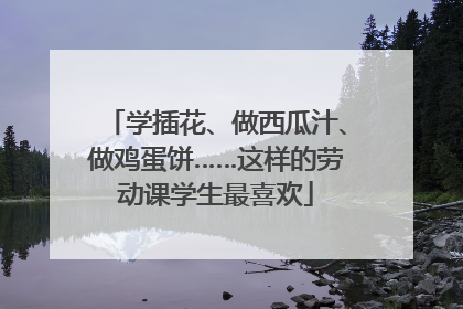 学插花、做西瓜汁、做鸡蛋饼……这样的劳动课学生最喜欢