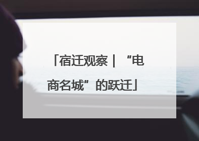 宿迁观察｜“电商名城”的跃迁