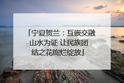 宁夏贺兰：互嵌交融 山水为证 让民族团结之花绚烂绽放