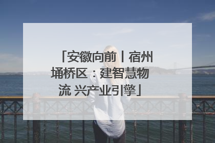 安徽向前丨宿州埇桥区：建智慧物流 兴产业引擎