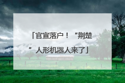 官宣落户！“荆楚”人形机器人来了