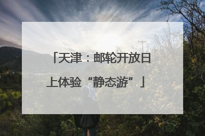 天津：邮轮开放日上体验“静态游”