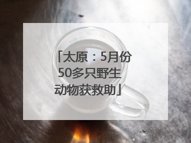 太原：5月份 50多只野生动物获救助