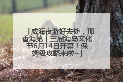 威海夜游好去处，那香海第十三届海岛文化节6月14日开幕！保姆级攻略来啦~