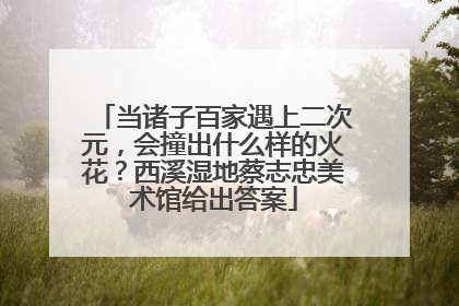 当诸子百家遇上二次元，会撞出什么样的火花？西溪湿地蔡志忠美术馆给出答案